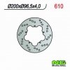 NG610 TARCZA HAMULCOWA SKUTERY GILERA/PGO/PIAGGIO 50 (200x96,5x4)